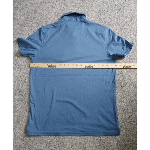 Banana Republic Men's Blue Fitted Pima Cotton Polo Shirt Size Small. Golf - Picture 5 of 5